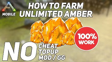 HOW TO GET FREE UNLIMITED ANCIENT AMBER! NO TOPUP IN ARK MOBILE!