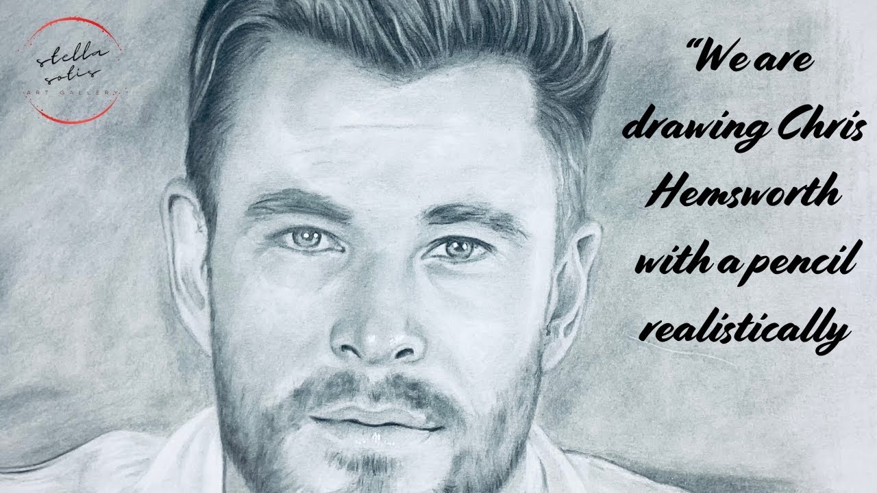 “Drawing Chris Hemsworth Realistically with Pencil” - YouTube