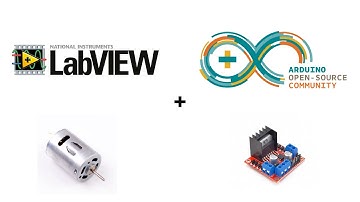 Control DC Motor With Arduino and LabVIEW | کنترل جهت و سرعت موتور جریان مستقیم با  لب ویو و آردوینو
