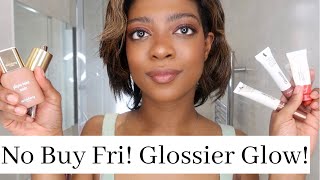No Buy Fri! Warm Bronzy Look with Glossier Cloud Paint & Solar Paint