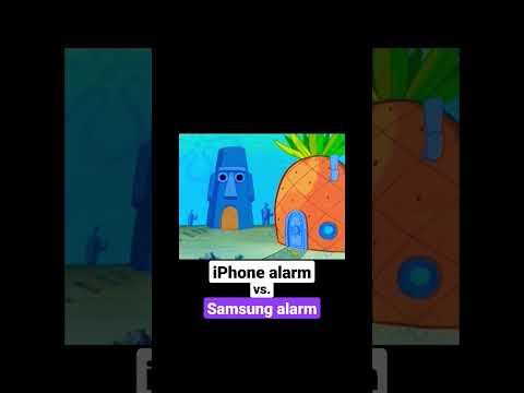 iPhone alarm vs Samsung alarm (Radar vs Homecoming)