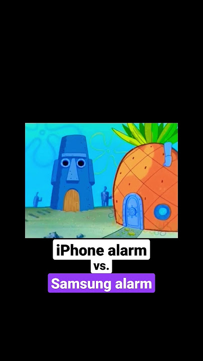 iPhone alarm vs Samsung alarm (Radar vs Homecoming)