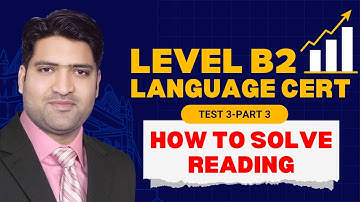 How to Solve LanguageCert Reading Achiever Level B2 | Test 3 | Part 3 | SELT B2