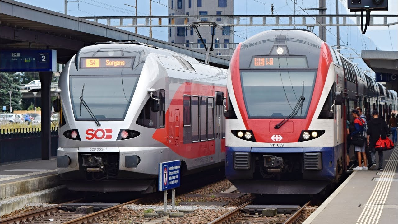 Züge Buchs SG ● 21.08.2017