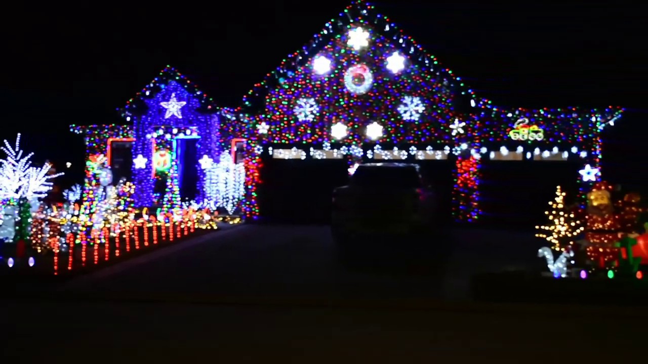 Christmas Lights Display in Ilderton, Ontario YouTube