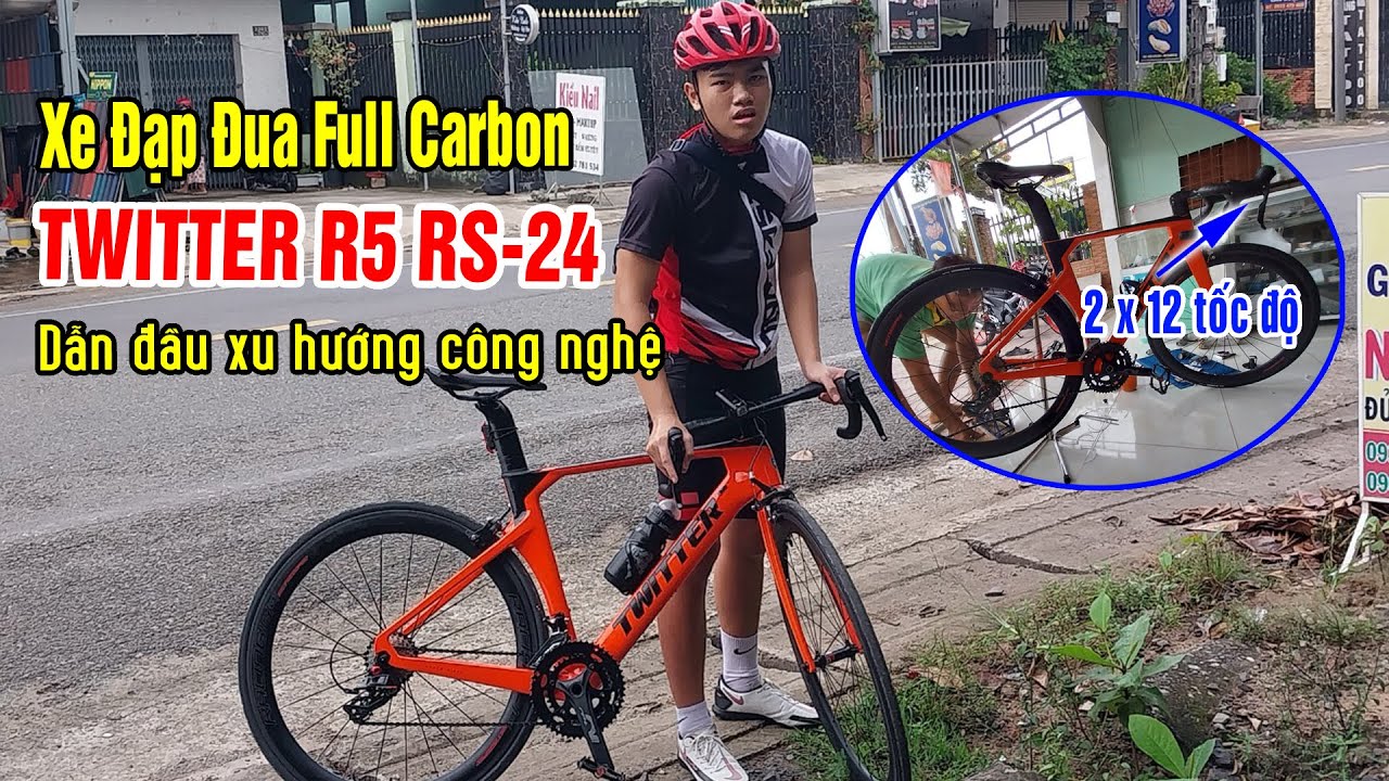 NHẬN XE ĐẠP ĐUA TWITTER R5 RS-24 FULL CARBON NHƯ Ý khách tại Đồng Nai ...