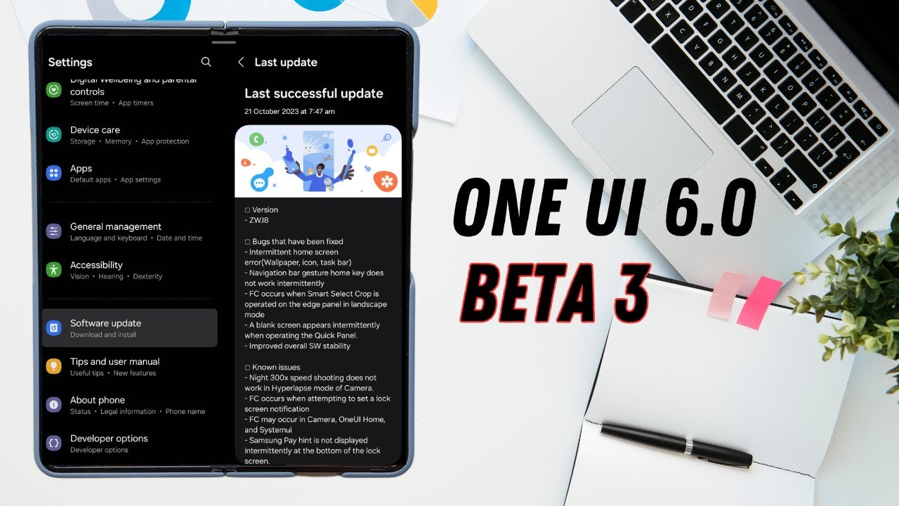One UI 6.0 Beta 3 on Samsung Galaxy Fold 5 ! what's New