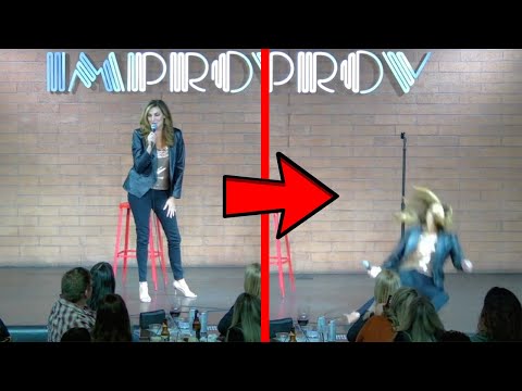 WARNING!!  You could die from this fall! Heather McDonald Faints On Stage | OFFICIAL VIDEO