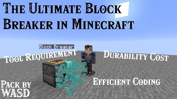 Ultimate Minecraft Block Breaker Datapack [1.14+]