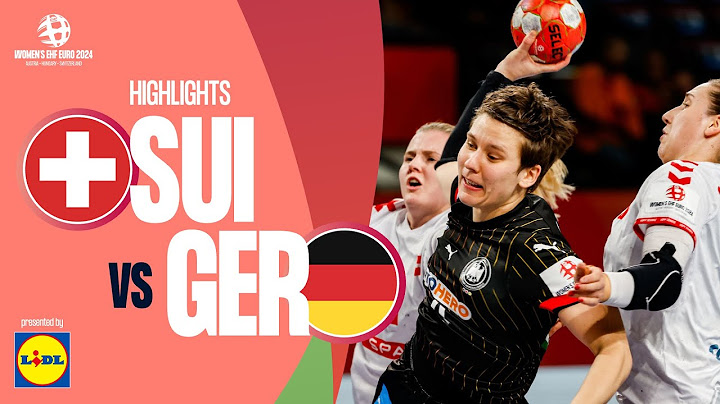 Switzerland 🆚 Germany | Highlights | Women’s EHF EURO 2024