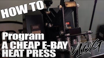 How to program the timer on a cheap e-bay heat press