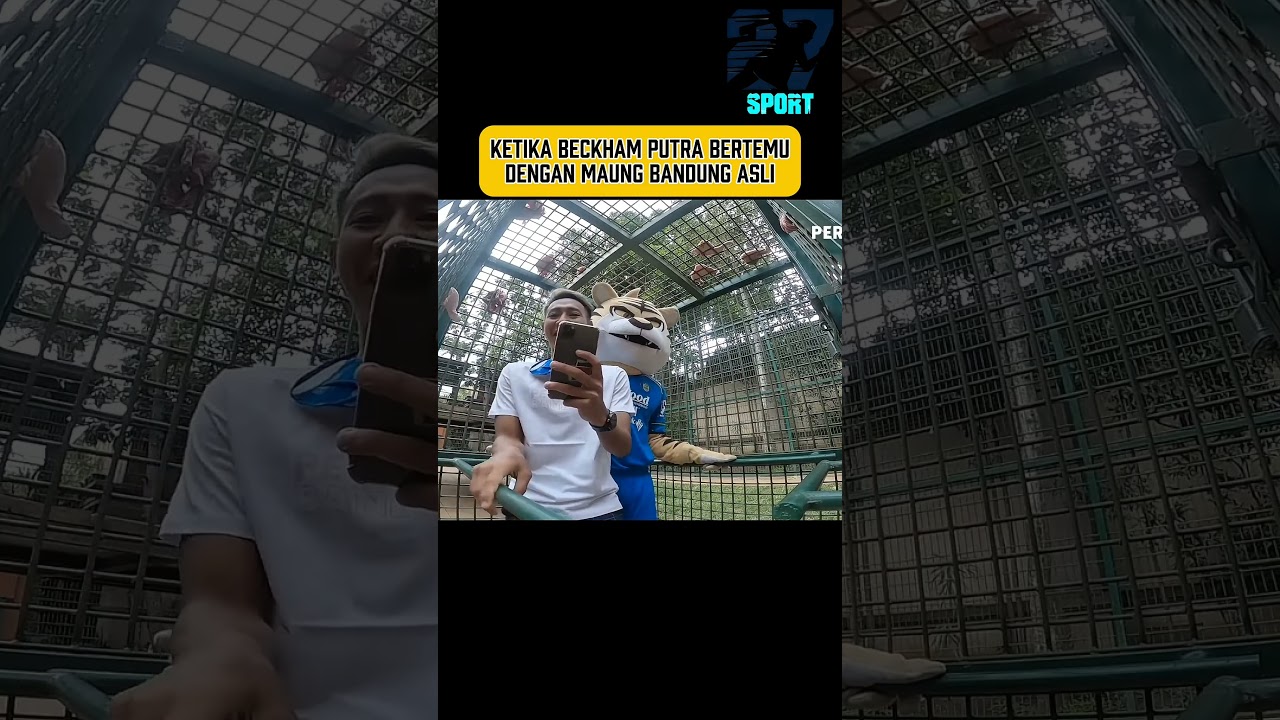 Beckham Putra bertemu dengan Maung Bandung asli 