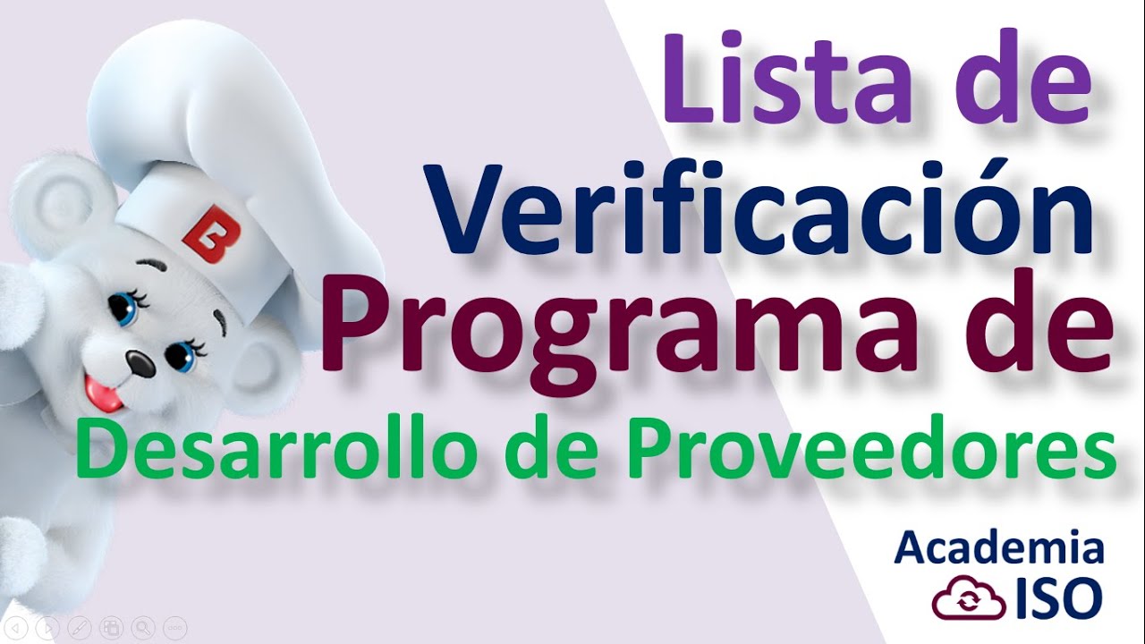 Lista de verificación de auditoria - DESARROLLO DE PROVEEDORES