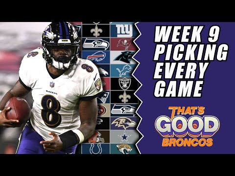 NFL Week 9 Picking Every Game