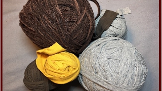 Diy  Tシャツヤーン を布から作る 作り方 T−Shirt Fabric Yarn trapillo con camisetas