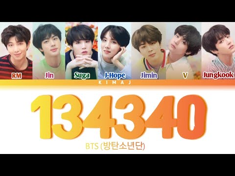 [BTS] '134340' Color Coded Lyrics Han/Rom/Eng