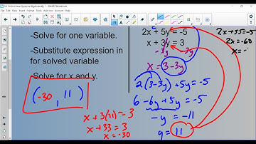 Solving Systems of Equations using Elimination and Substitution (3.2)