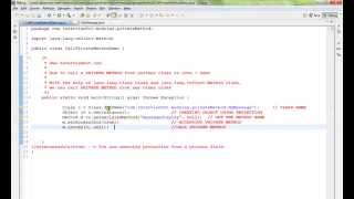 TAMIL HOW TO CALL PRIVATE METHOD FROM ANOTHER CLASS IN JAVA