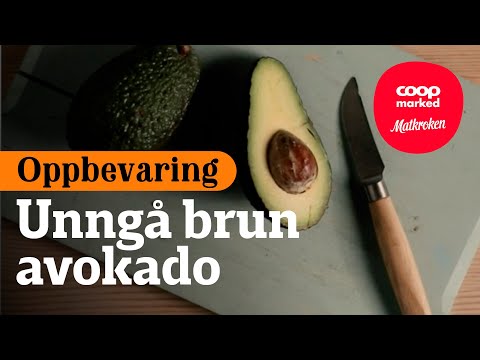 Video: Tips Slik At Avokadoen Ikke Blir Brun
