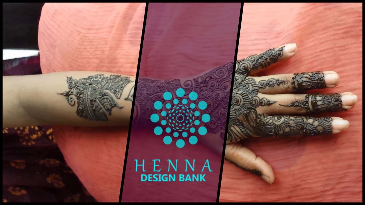Mehendi/ Best Henna Mehndi Design By Henna Design Bank 2016 Demo - YouTube
