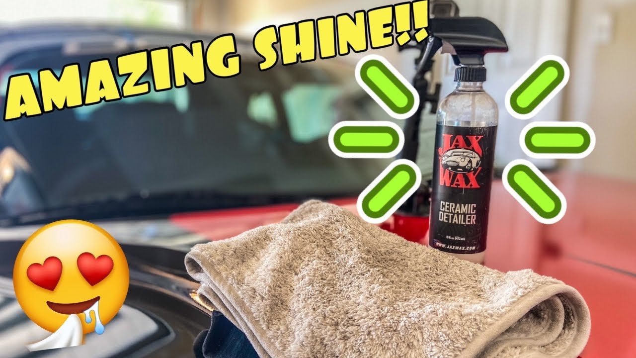 QUICK Detailing of a Ceramic Coated car with Jax Wax detailer VERY