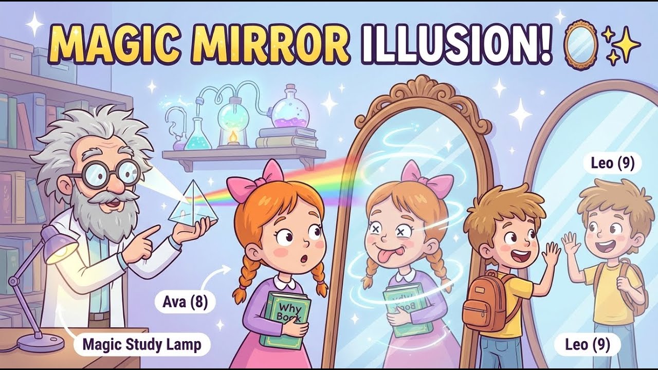 MAGIC STUDY: The Magic Mirror Illusion | Fun Light & Reflection Science for Kids | Smart Learning TV