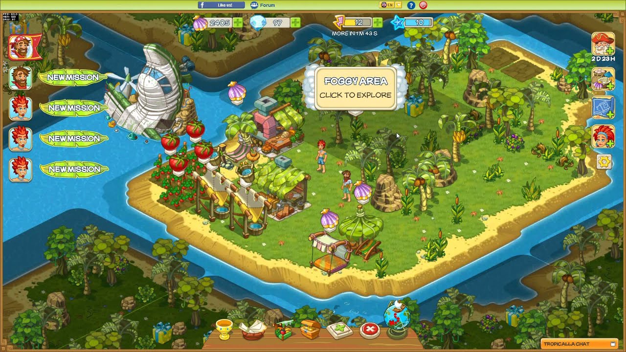 Tropicalla  Online multiplayer games, Online games, Tropical islands