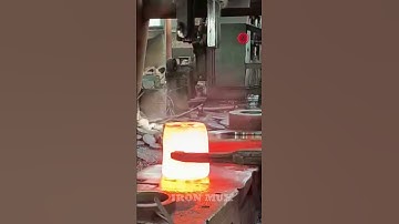 Creating Flanges Using Iron Billet #iron #flange