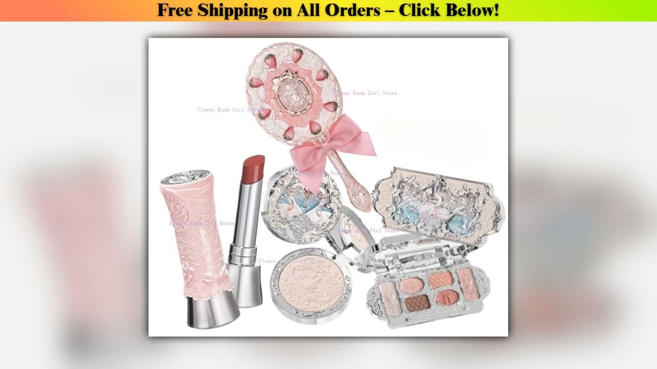 Flower Knows Makeup Sets Swan Ballet Series Gift Box Lipstick Blush Eyeshadow Palette Handheld