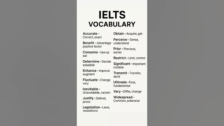 IELTS Vocabulary