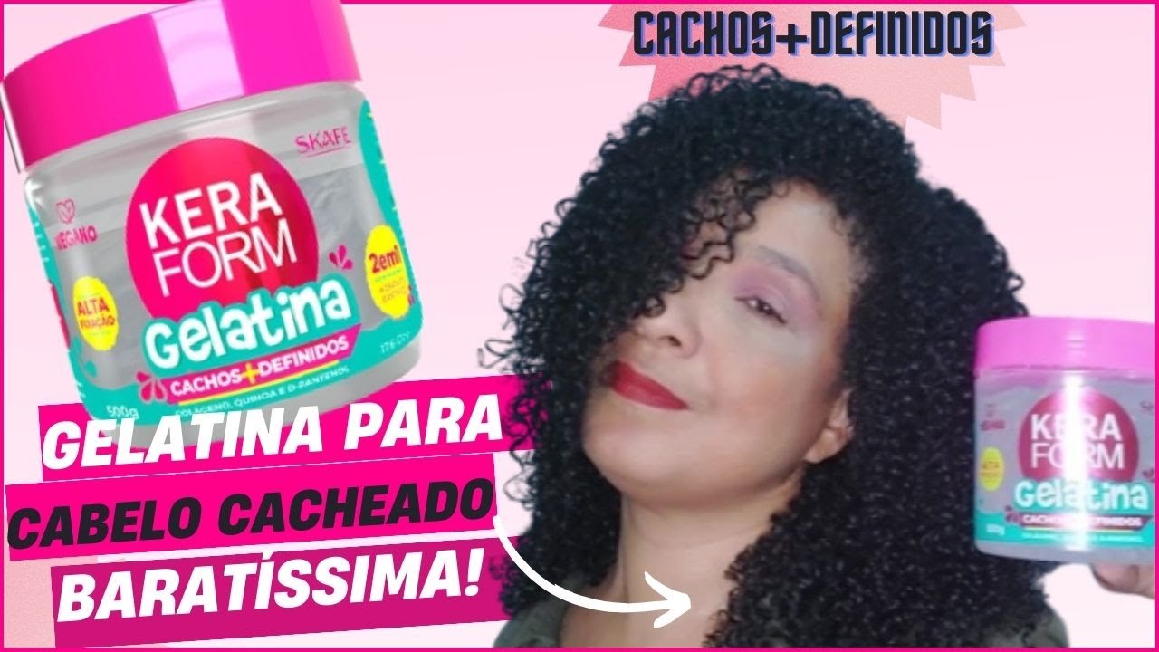 NOVIDADE  - GELATINA PARA A DEFINIÇÃO DO  CABELO CACHEADO   | CACHOS COM MAKES