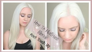 How To Platinum Blonde Root Touch Up