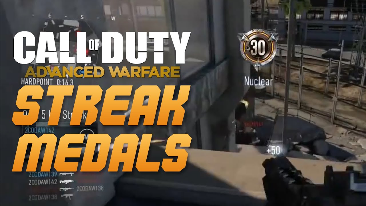 Call of Duty Advanced Warfare MULTIPLAYER KILLSTREAK MEDALS DETAILED