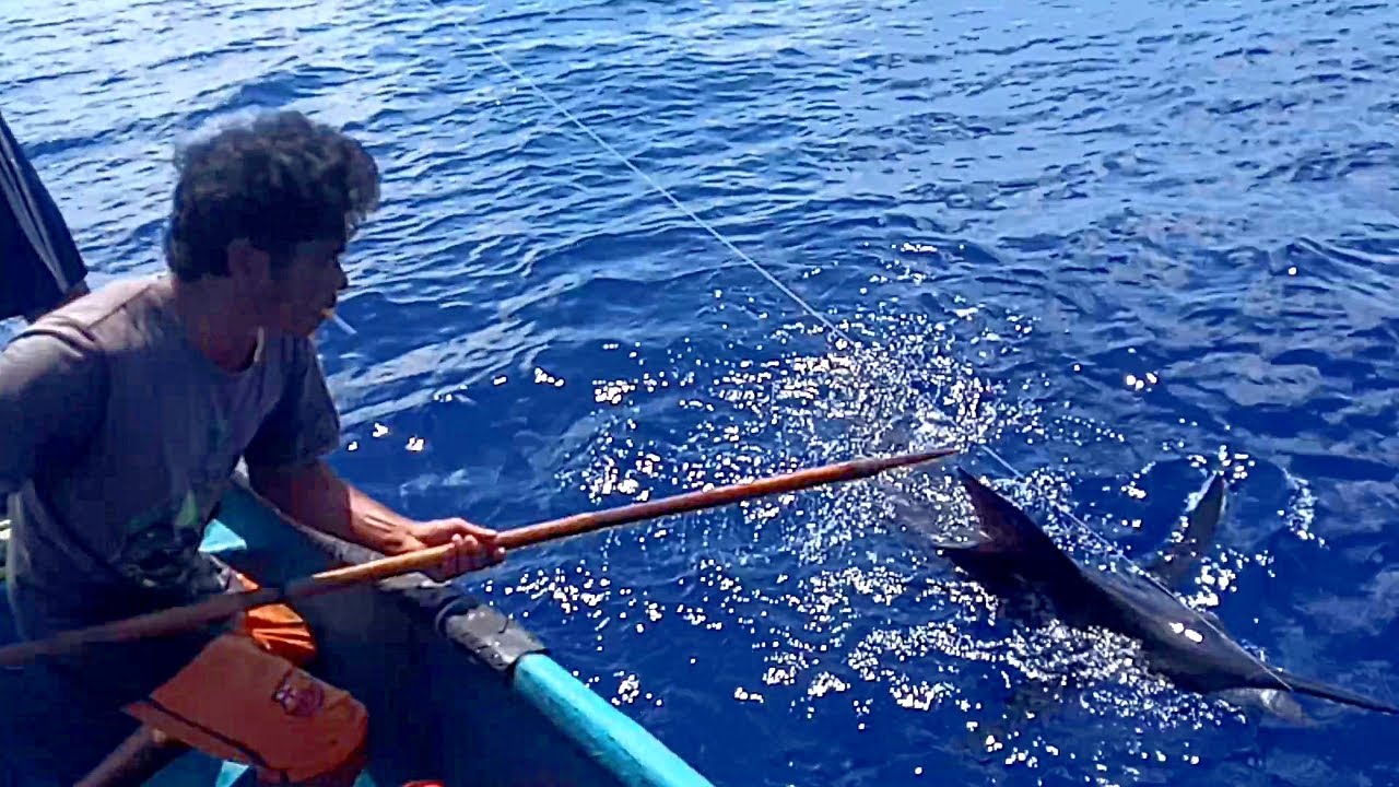 MANCING DI LAUT LEPAS,STRIKE IKAN BLACK MARLIN,LIHAT AKSINYA | FISHING BLACK MARLIN