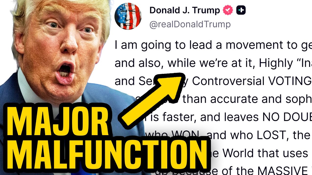 Crazed Trump CRACKS, posts deranged message