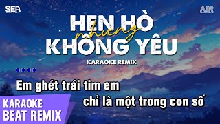 Hẹn Hò Nhưng Không Yêu Karaoke Remix - Wendy Thảo | Em Cố Trăm Lần Chẳng Bằng Ai Đó Một Phần Remix