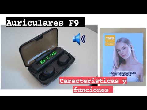 África hostilidad fertilizante 🔊 F9 TWS Auriculares Bluetooth 5.0 Earbuds 3D - Características y  Funciones - YouTube