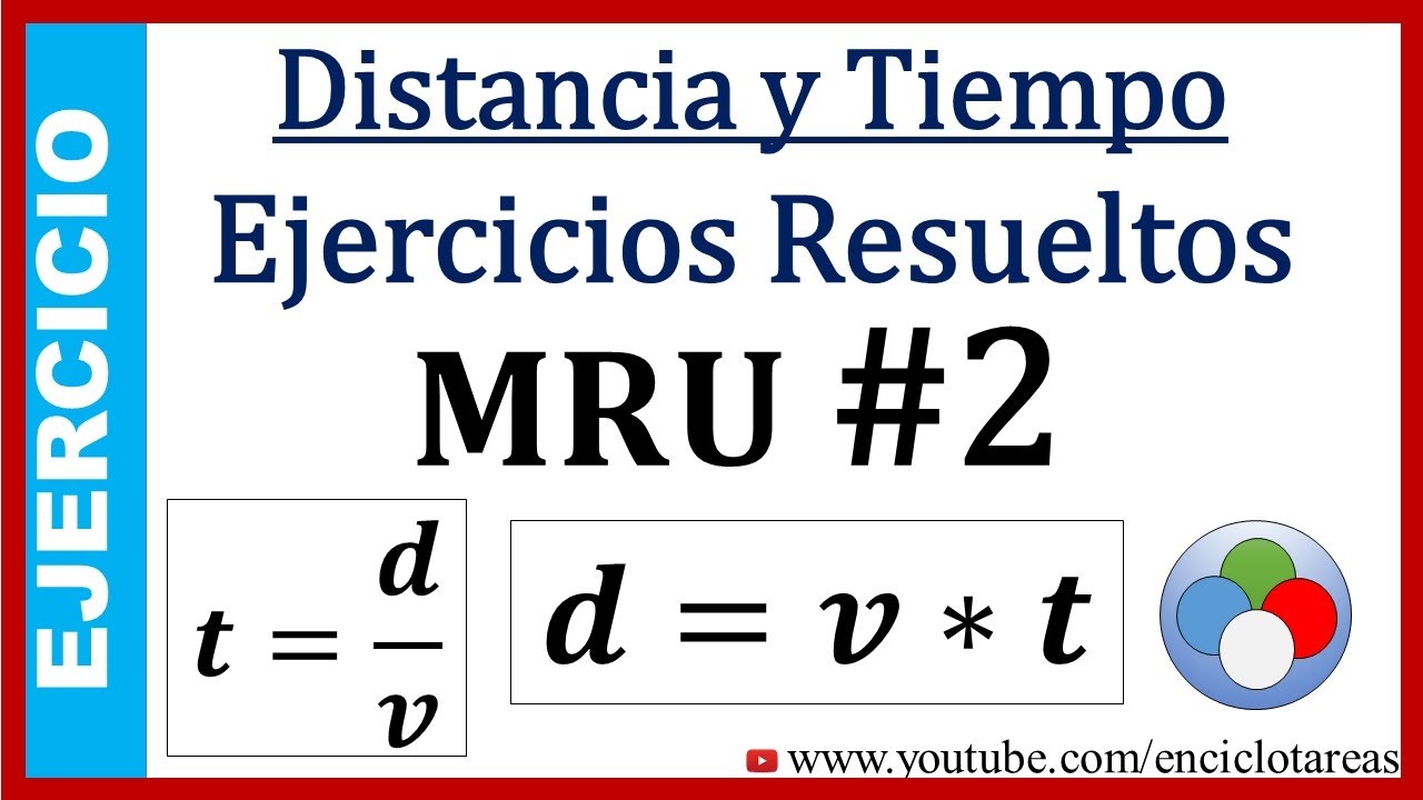 Ejercicio Resuelto Distancia y Tiempo (MRU) 2 YouTube Ejercicio Resuelto Distancia y Tiempo (MRU) 2 YouTube