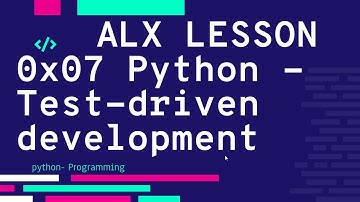 0x07 Python - Test-driven development فيديو الحل | ALX بالعربي