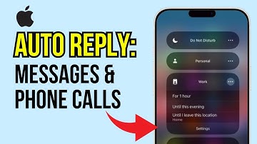 Auto reply to Text Messages and Phone Calls on iphone