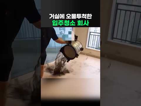 거실에 오물투척한 입주청소 회사 thumbnail