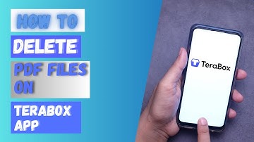 How to Delete Pdf Files in Terabox App?