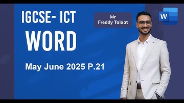 ICT OL 0417 - 0983 May/June 2025 Paper 21 Document using Word