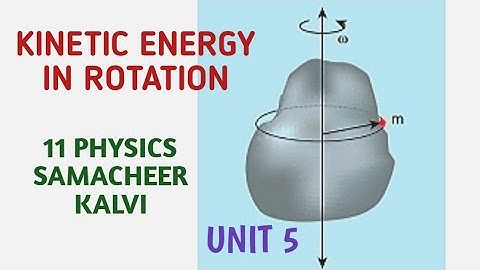 Kinetic energy in rotation | Unit 5 | 11 Physics Samacheer kalvi.