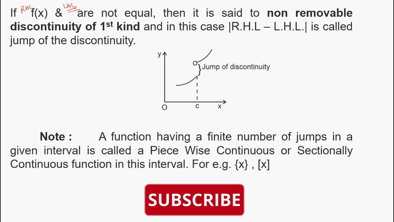 HOW TO FIND DISCONTINUITY OF A FUNCTION BY R.C.SIR YouTube