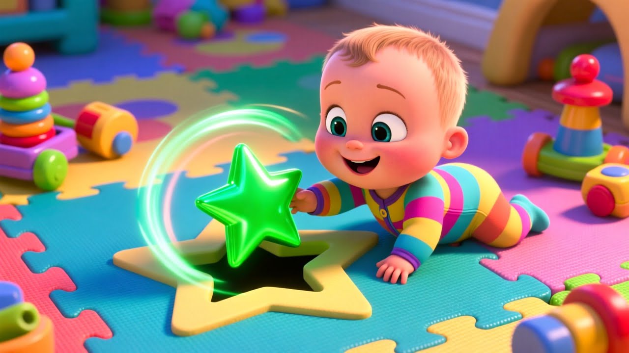 Shape Sorter Game With Baby 🔺🟦 Fun Learning Song for Kids | Learn Shapes & Colors