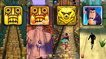 Temple Run Vs Temple Run 2 Blazing Sands Vs Spirit Run Vs Agent Dash - Endless Run Gameplay