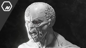 Quick Sculpting a raging zombie in Blender