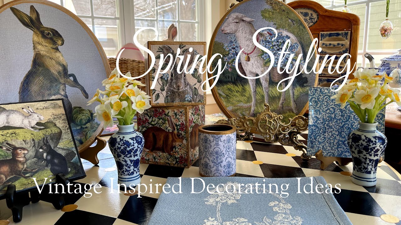 ~ *NEW* ~ FRENCH/ENGLISH COUNTRY BLUE & WHITE DECOR ~ VINTAGE INSPIRED DECORATING IDEAS
