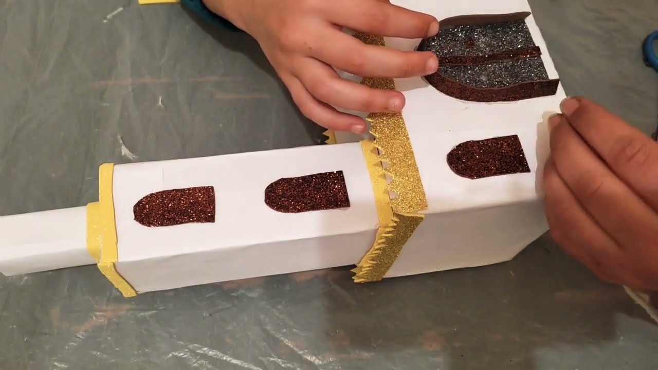 صنع مسجد من الكرتون طريق جد سهله 😍 عمل يدوي